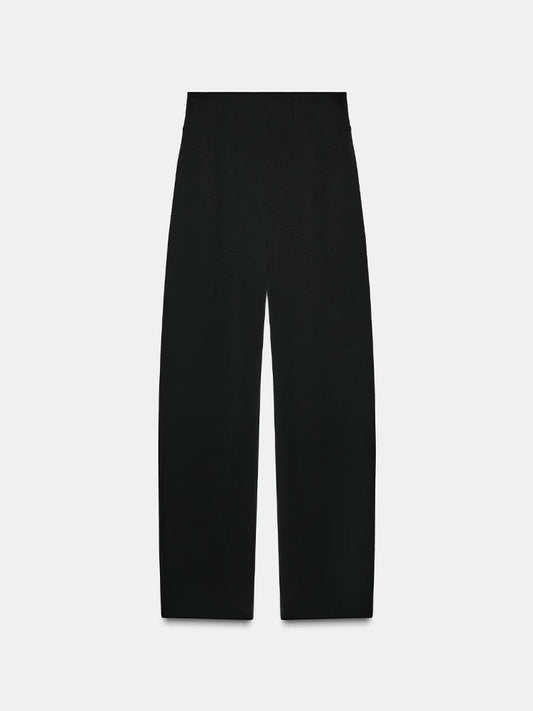 Women's new fashion comfortable loose high waisted zipper pants