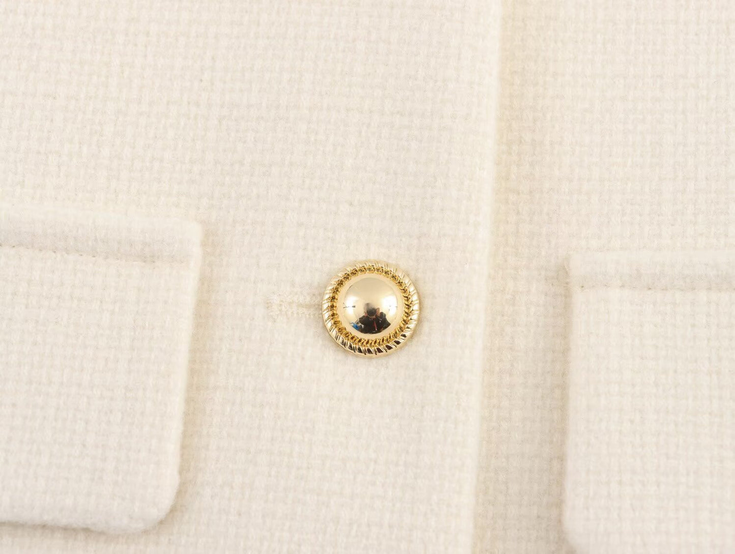 Women's new flip cover decoration short O Neck Blazer Coat