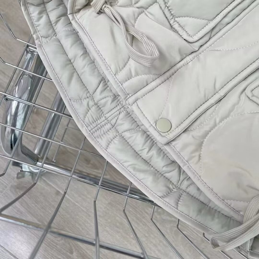 Women's sleeveless loose standing collar cotton vest