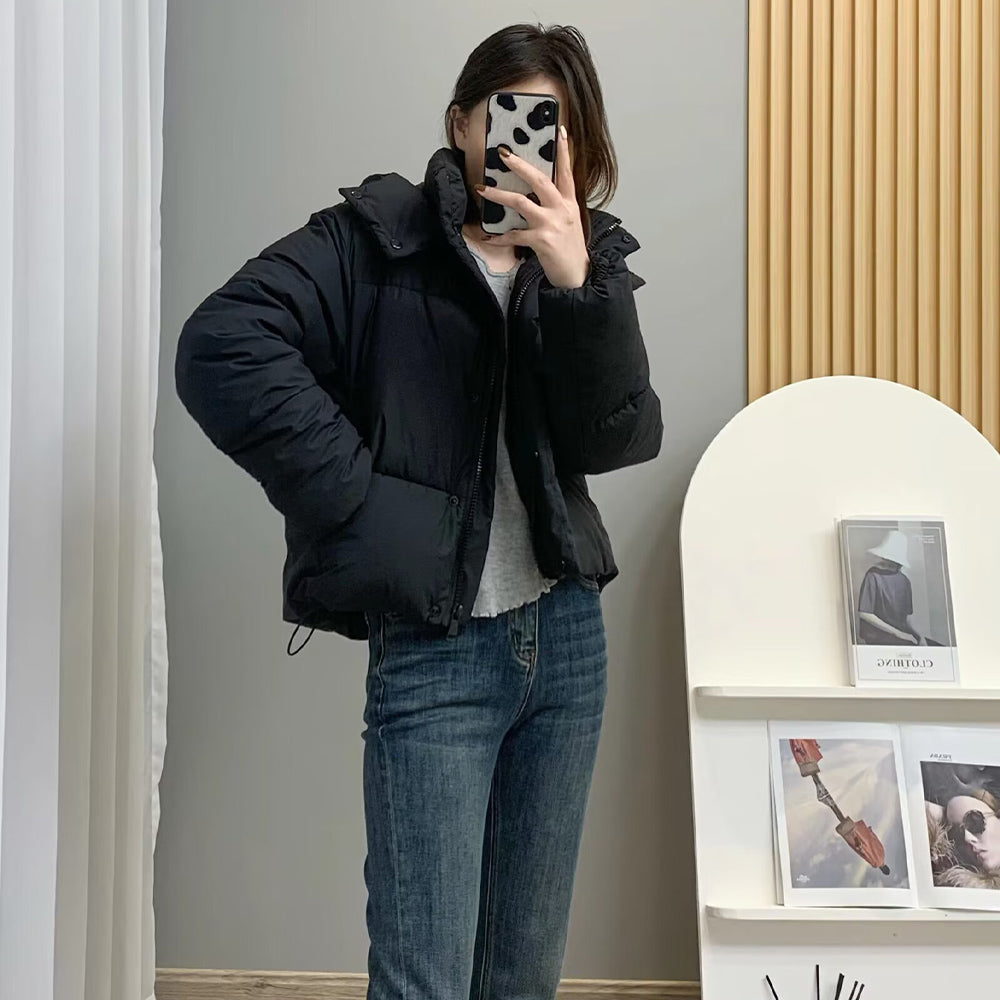 Women's winter warm hooded cotton jacket