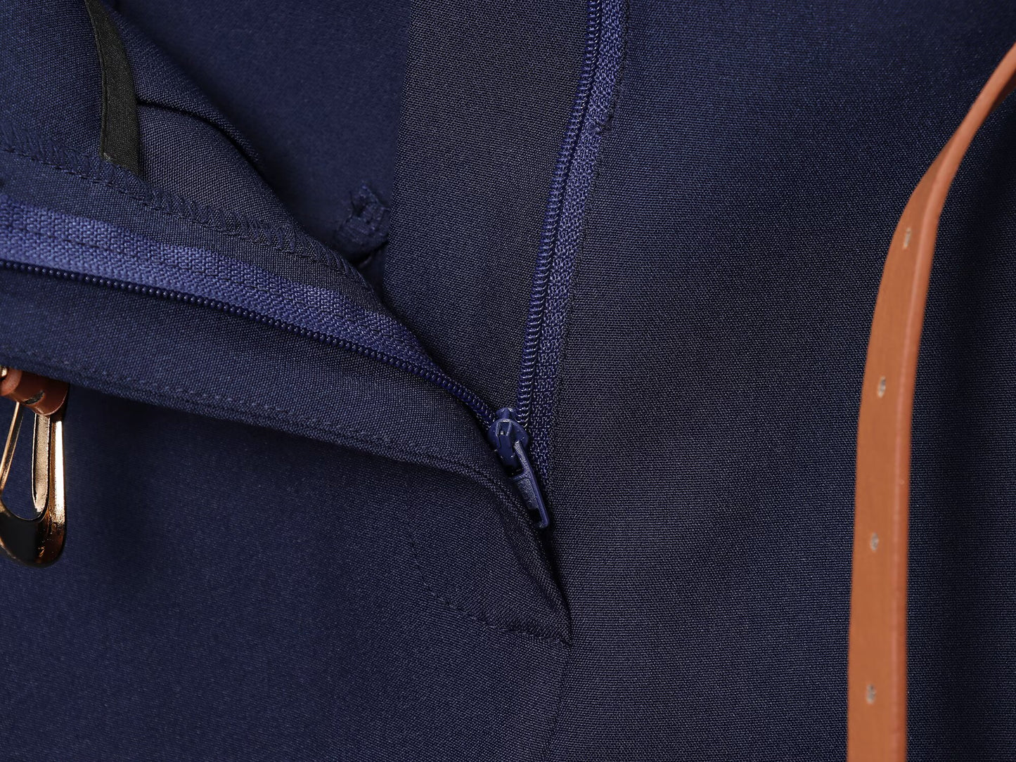 Women's with Belt rolled hem design casual pants