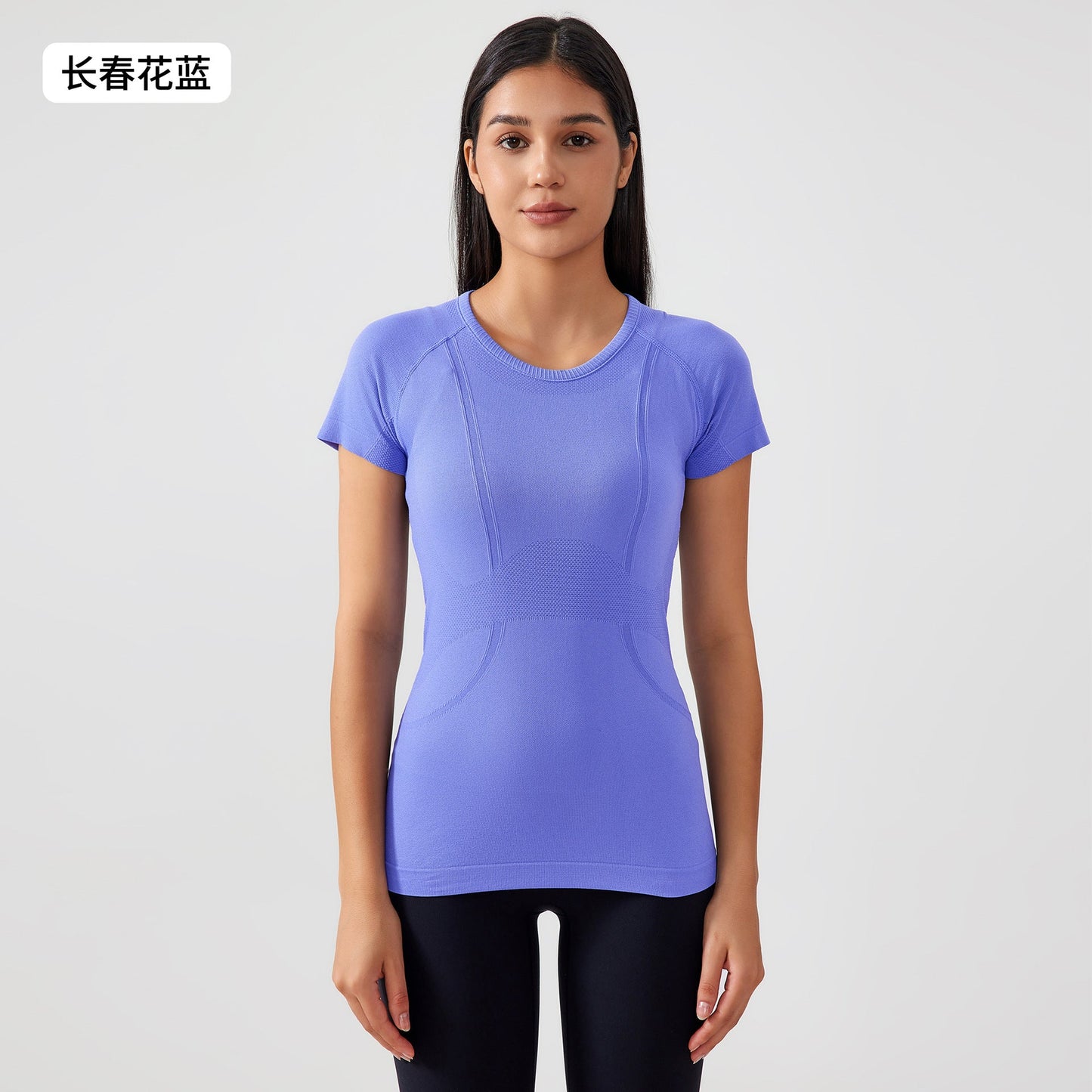 Ladies New T-shirt Running Fitness Shirt Slim Breathable Yoga Short Sleeve