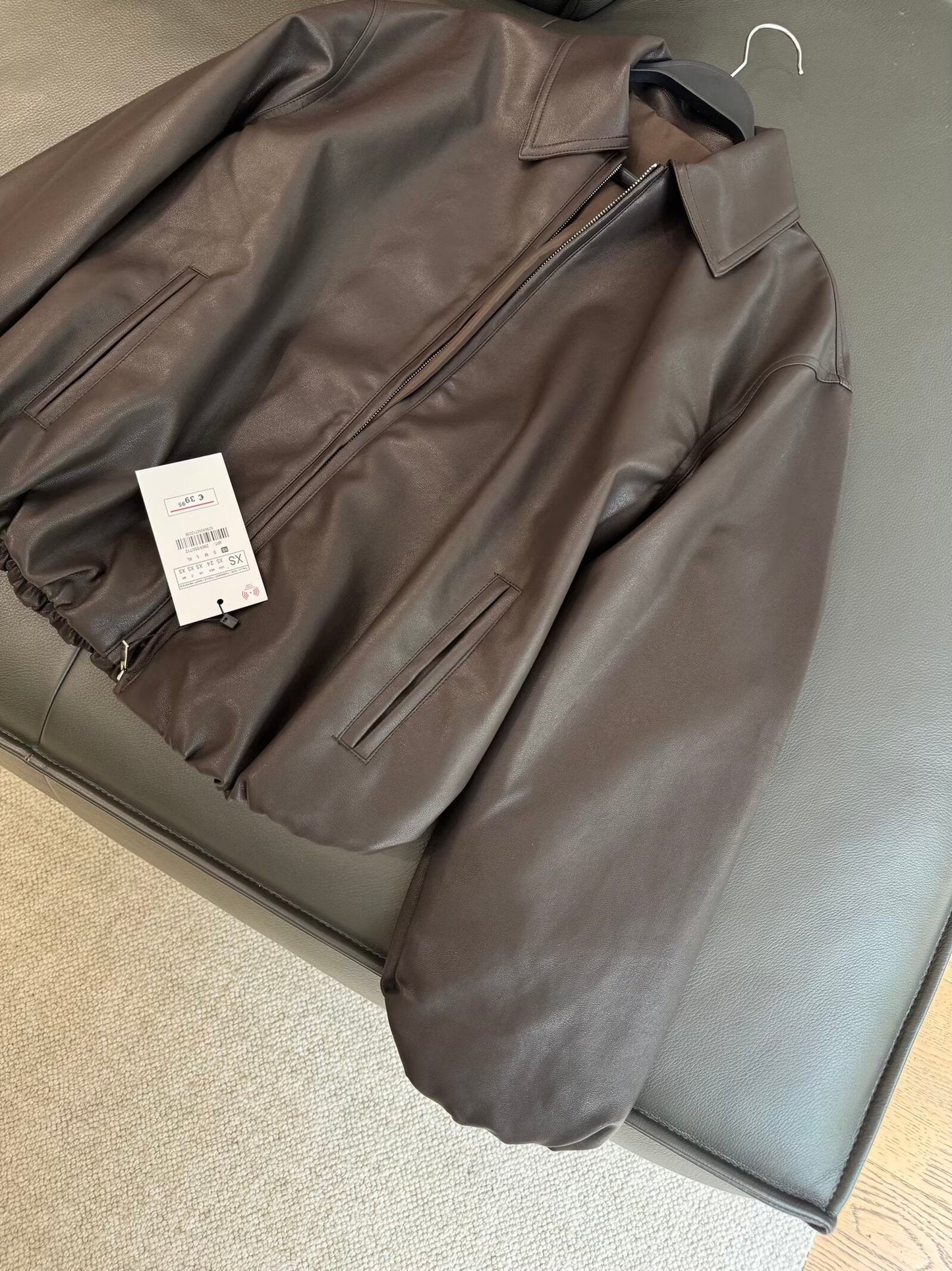 מעיל טייס דמוי עור דמוי עור חדש לנשים, אופנה מזדמן