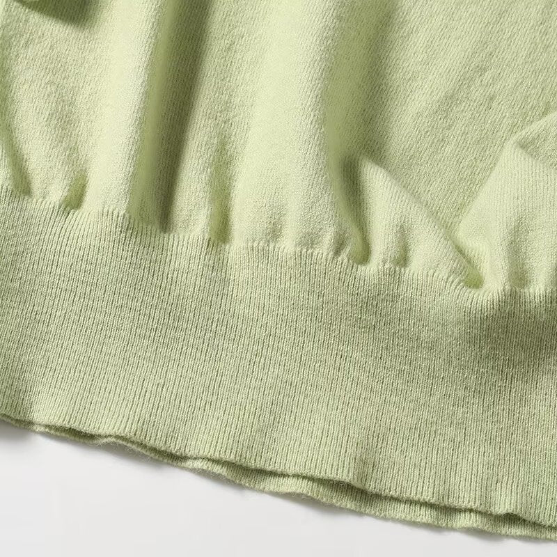 Women's Autumn Fashion Casual O-Neck Mid Sleeve Knitted Top