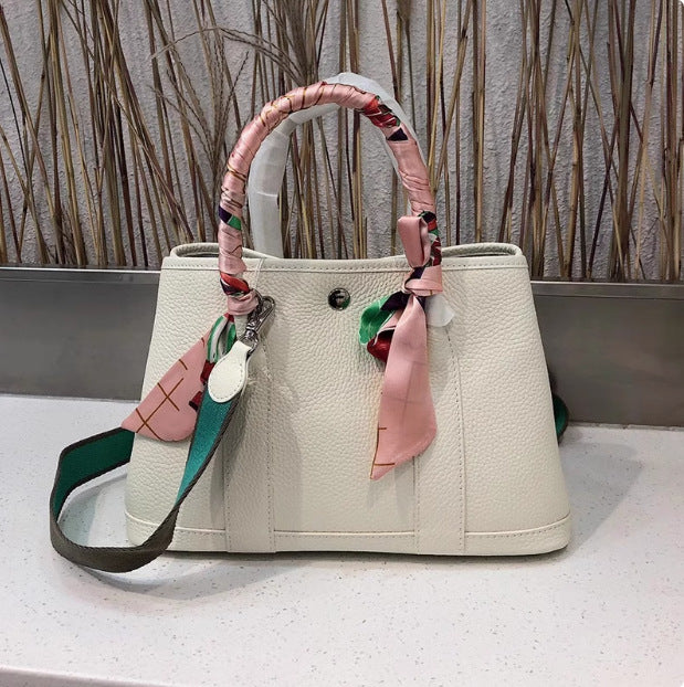 תיק יד חדש לנשים מעור ליצ'י בצבעי משי עם קיבולת גדולה, תיק יד כתף תלוי על הכתף 