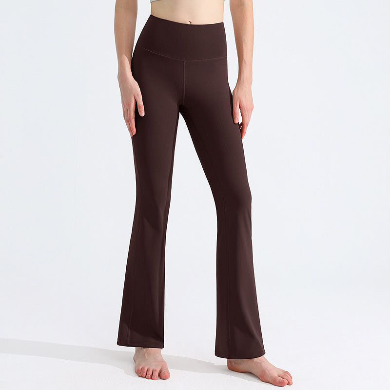 מכנסי יוגה ספורטיביים חדשים לנשים של LU, טייץ, עיצוב הגוף, גמישות גבוהה, מראה עירום, ספיגת לחות ומכנסיים גבוהים עם ייבוש מהיר. 