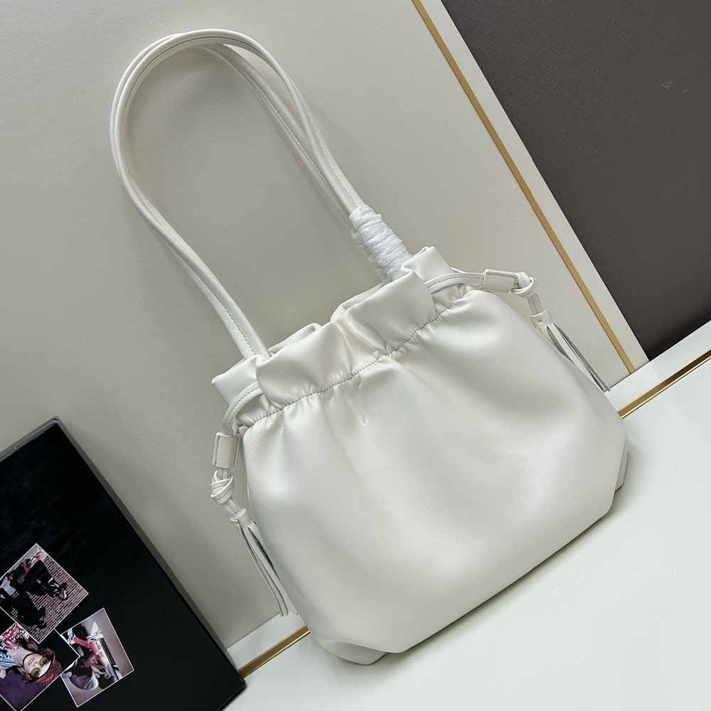 Women's New Fashion Joker Leisure Drawstring Tassel Design Handbag Shoulder Bag