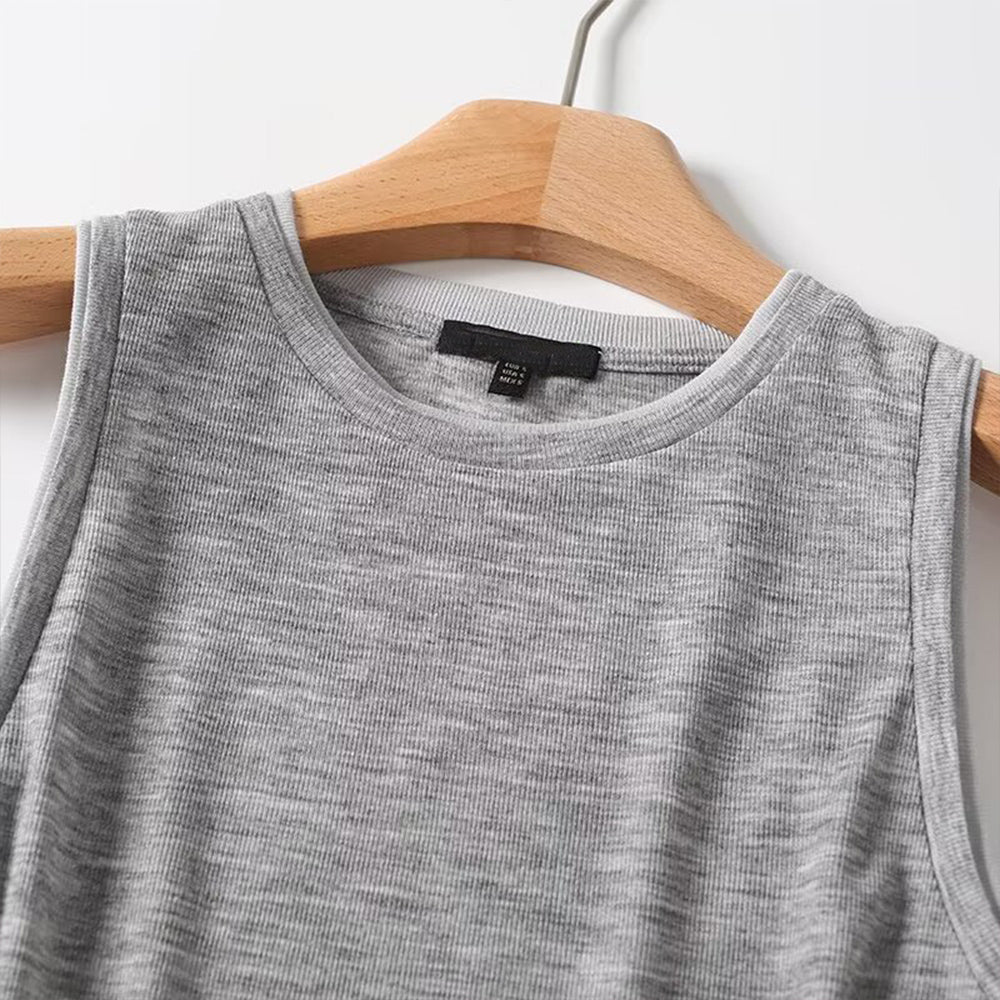Women's new fashion sleeveless basic style vest T-shirt