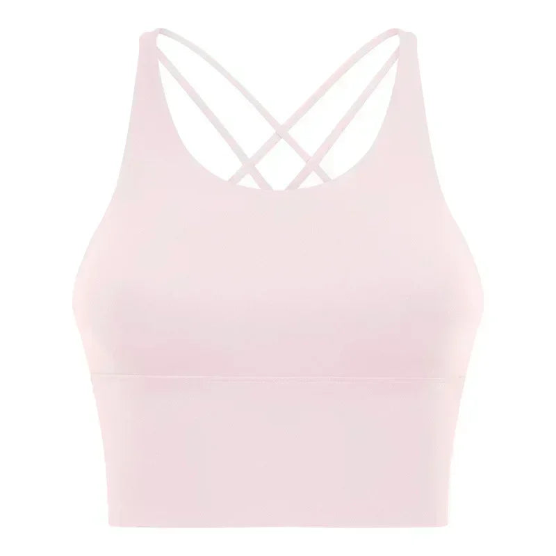 New Beauty Back Sports Bra Women's Backless Fitness Yoga Bra Thin Suspender Vest Top.