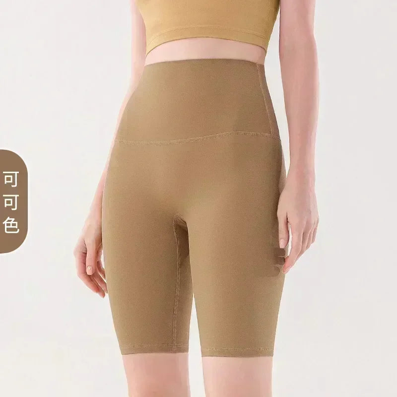 Spring and Summer New T-line-free Solid Color Yoga Shorts Five-point Yoga Pants Tight Elastic Exercise Fitness