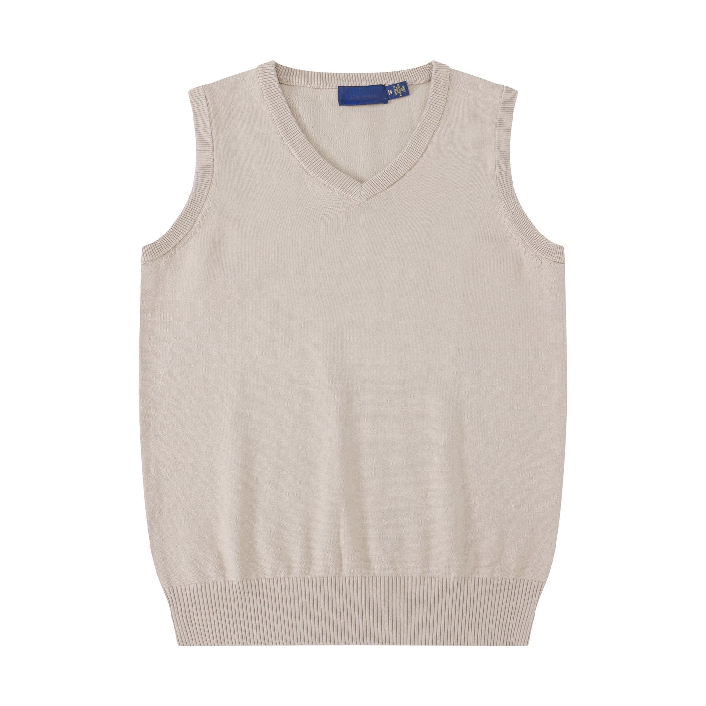 New style casual versatile thin embroidered V-neck knitted vest for men and women