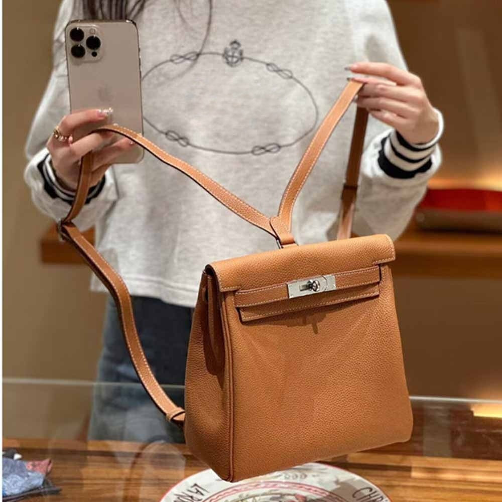 Women's New Shoulder Bag Leather Dance Bag Shoulder Bag First Layer Leather Backpack