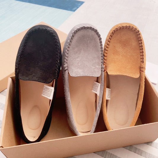 Women's New Fashion Joker Casual Comfortable Shallow Design Flat Shoes Have A Shoe Box.