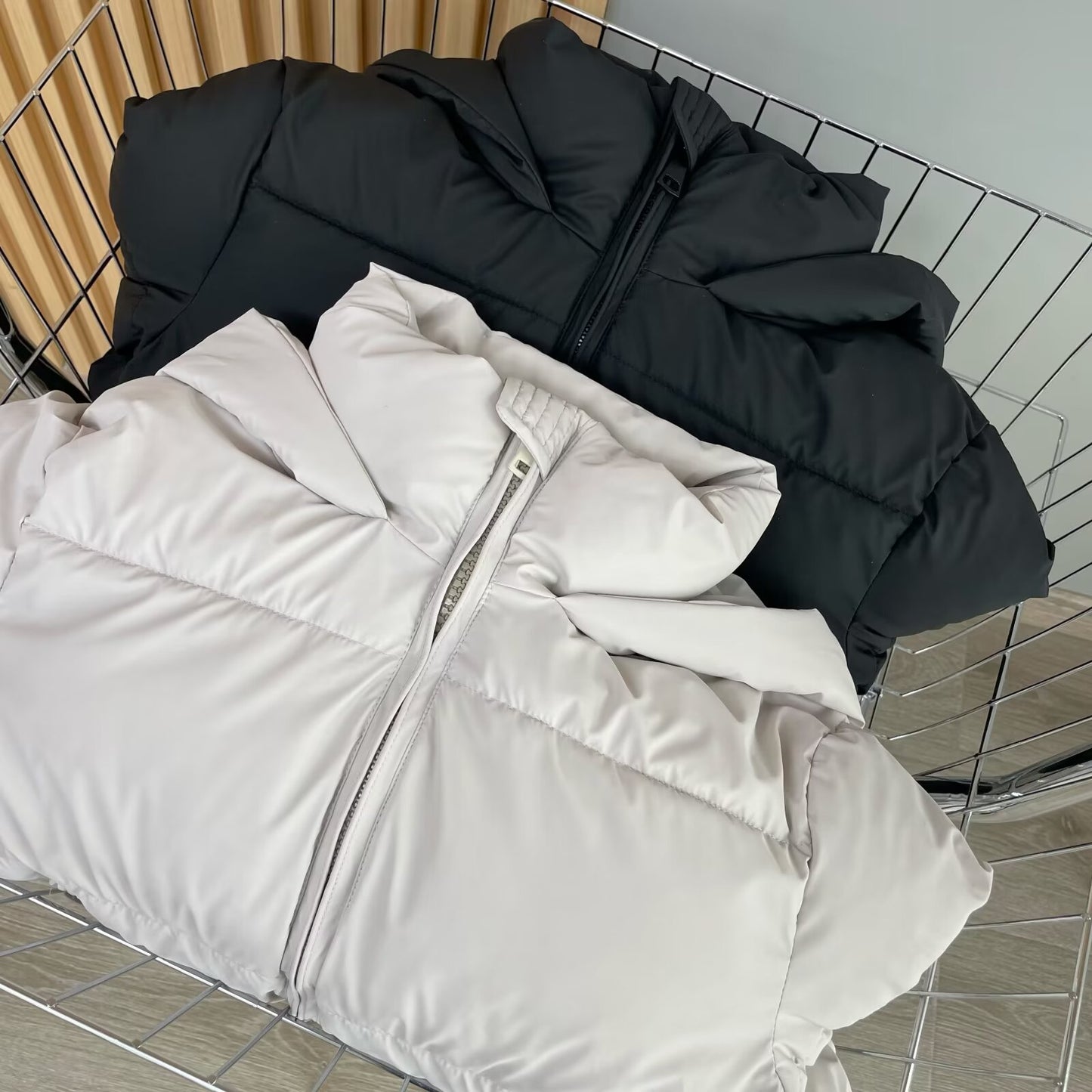 Women's winter new faux leather hooded cotton Coat