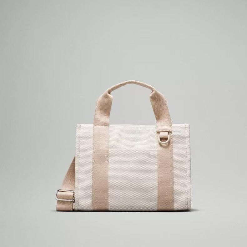 תיק בד אופנתי חדש לנשים של LU תיק כתף נייד בעל קיבולת גדולה מדגם ג'וקר בשני צבעים