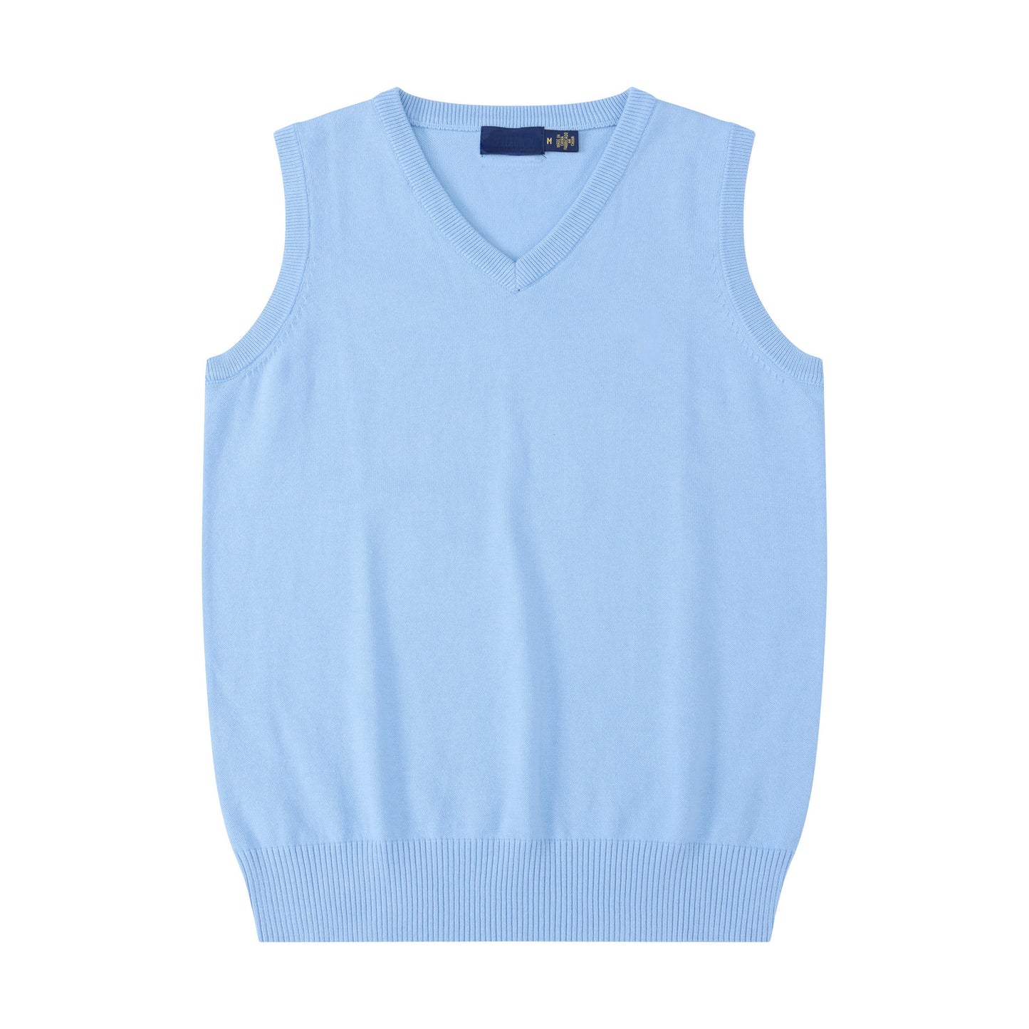 New style casual versatile thin embroidered V-neck knitted vest for men and women