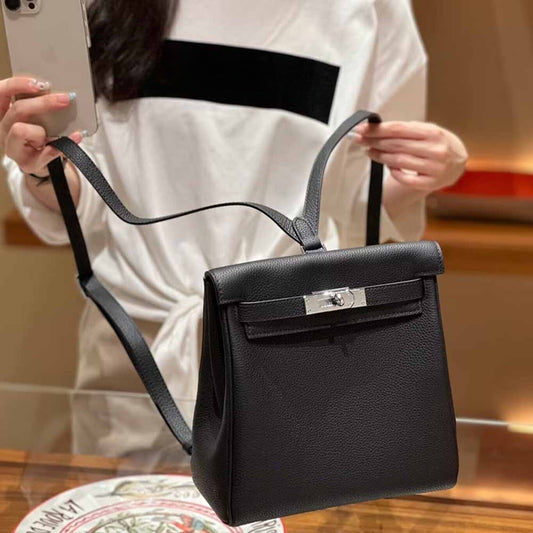 Women's New Shoulder Bag Leather Dance Bag Shoulder Bag First Layer Leather Backpack