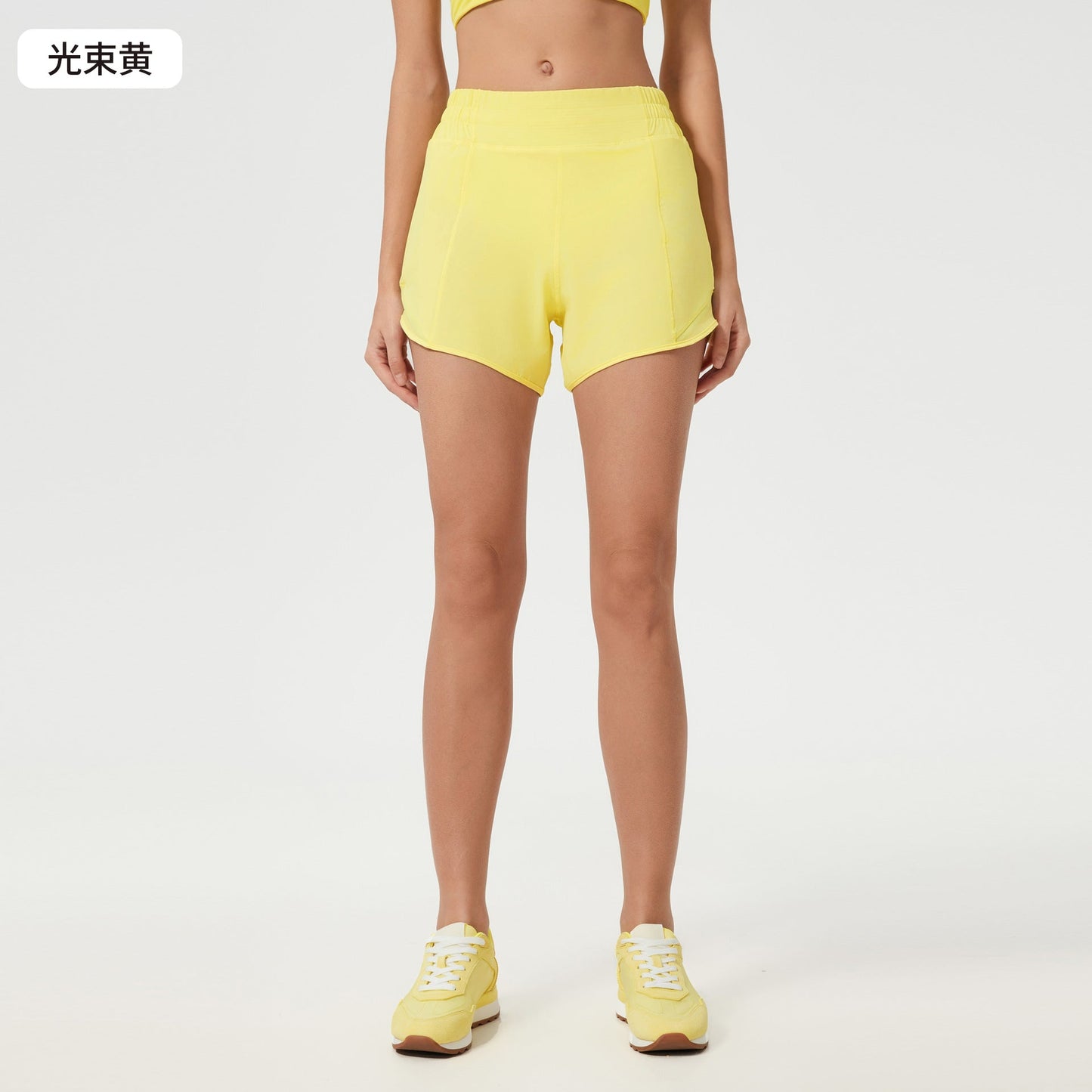 Women's new Joker Quick-drying shorts with lining high waist yoga shorts.