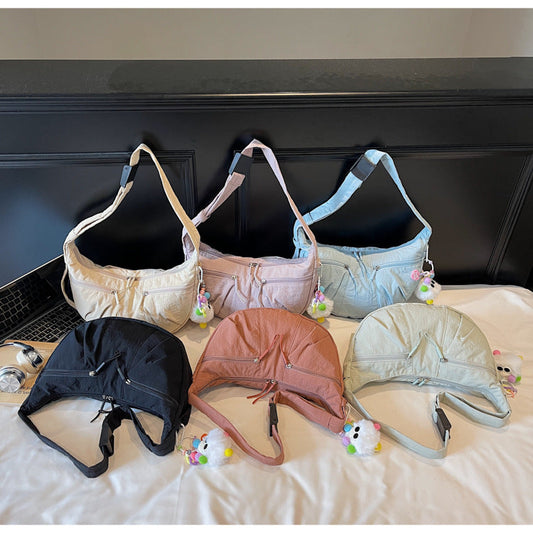 LU נשים של תיק כתף קפלים קל משקל חדש מזדמן ג'וקר תיק שליח גדול קיבולת תיק נשי 