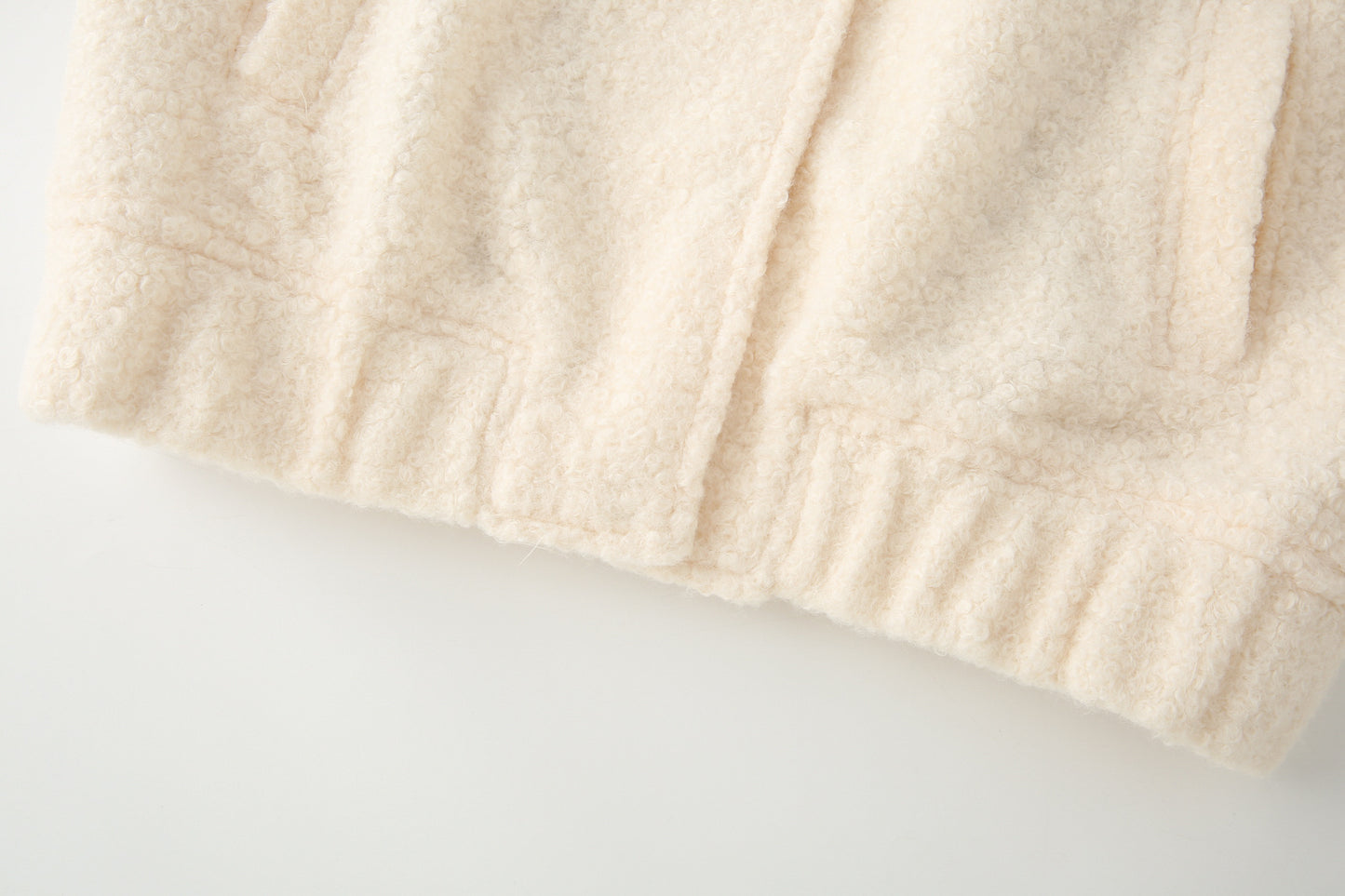 Women's loose Lapel casual woolen blend coat