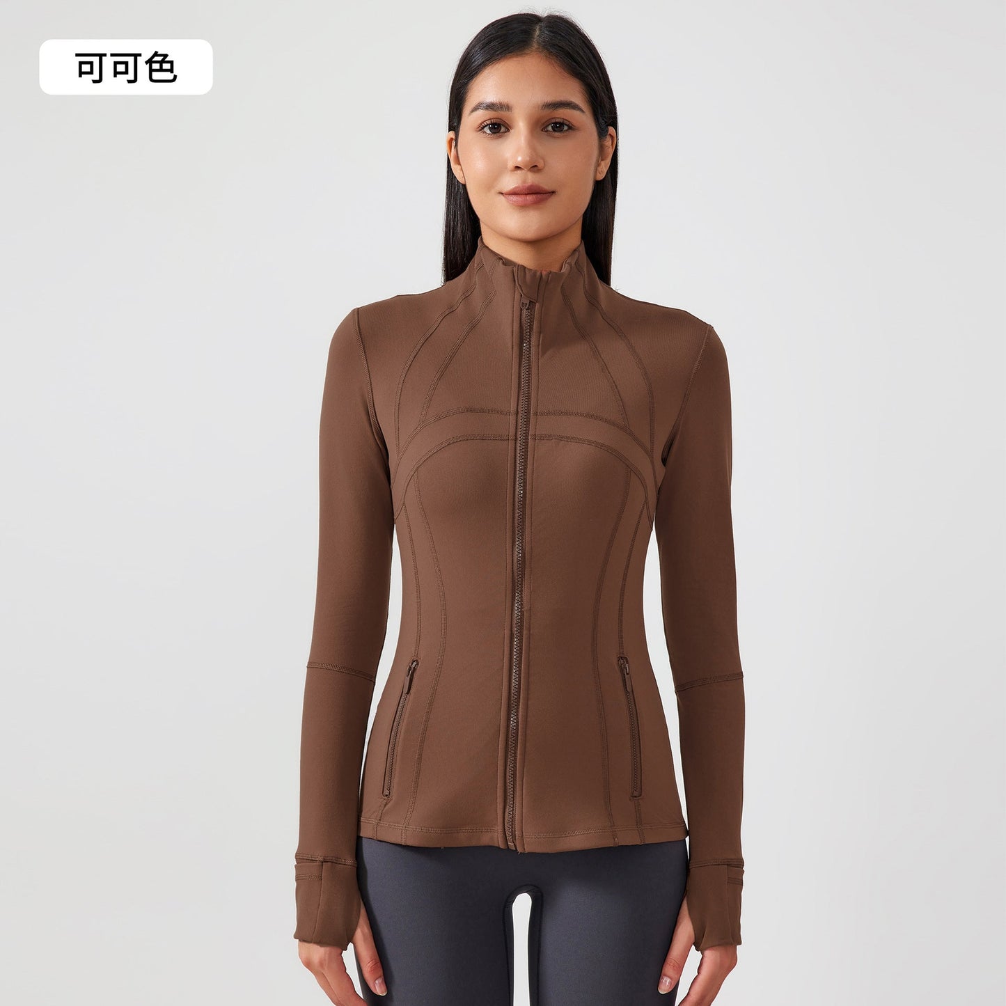 מעיל יוגה עם שרוולים ארוכים, ריצה, כושר וספורט ספורטיבי, סתיו וחורף של LU