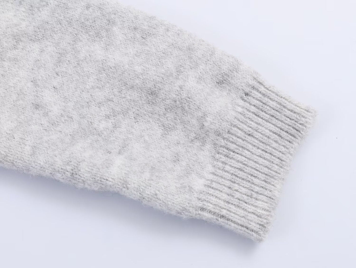 Women's casual long sleeved knitted polo shirt