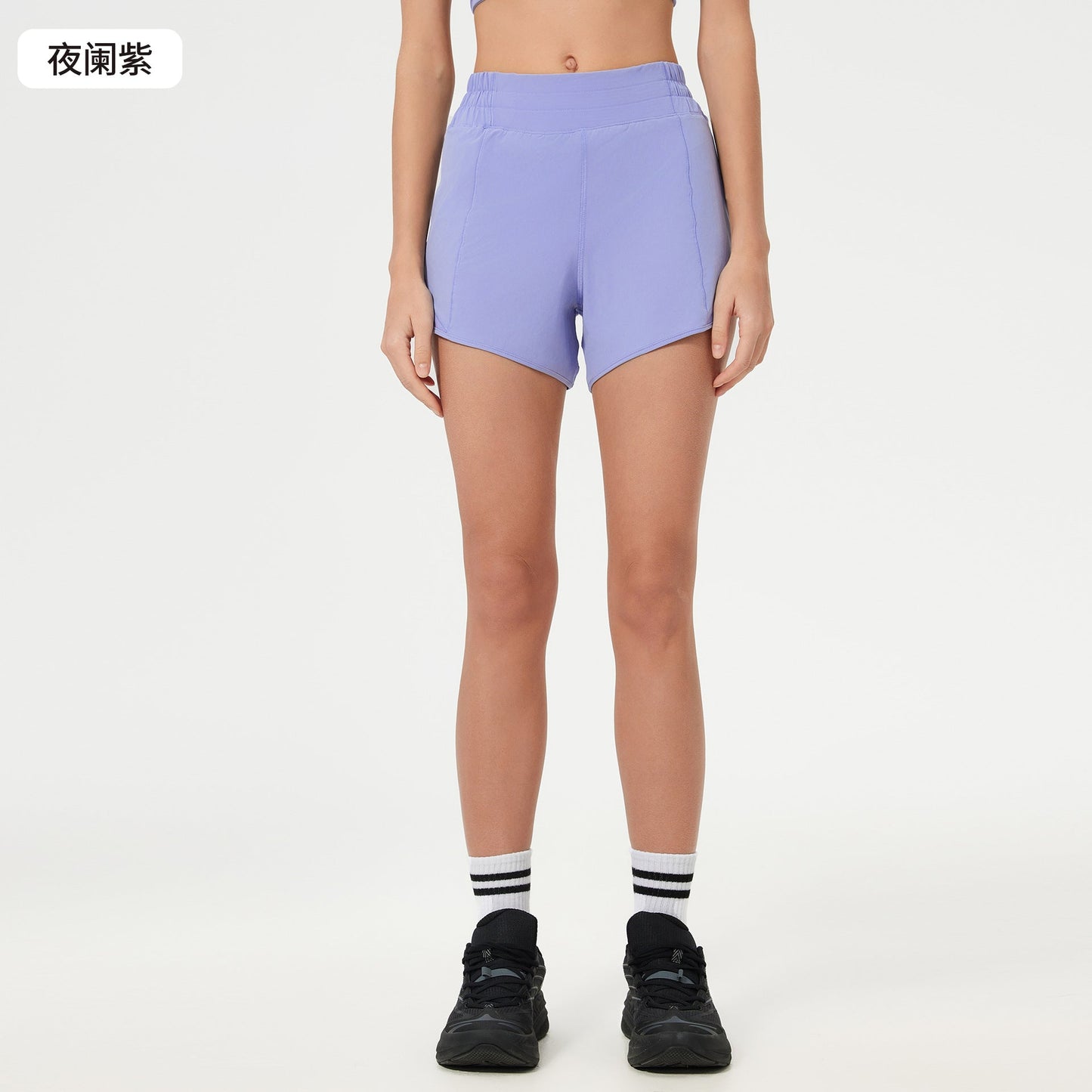 Women's new Joker Quick-drying shorts with lining high waist yoga shorts.