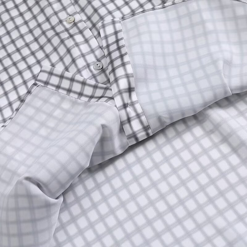 Women's new fashion long sleeved checkered shirt