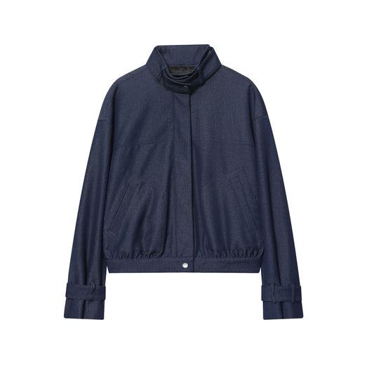 Women's new casual stand collar pilot jacket Coat