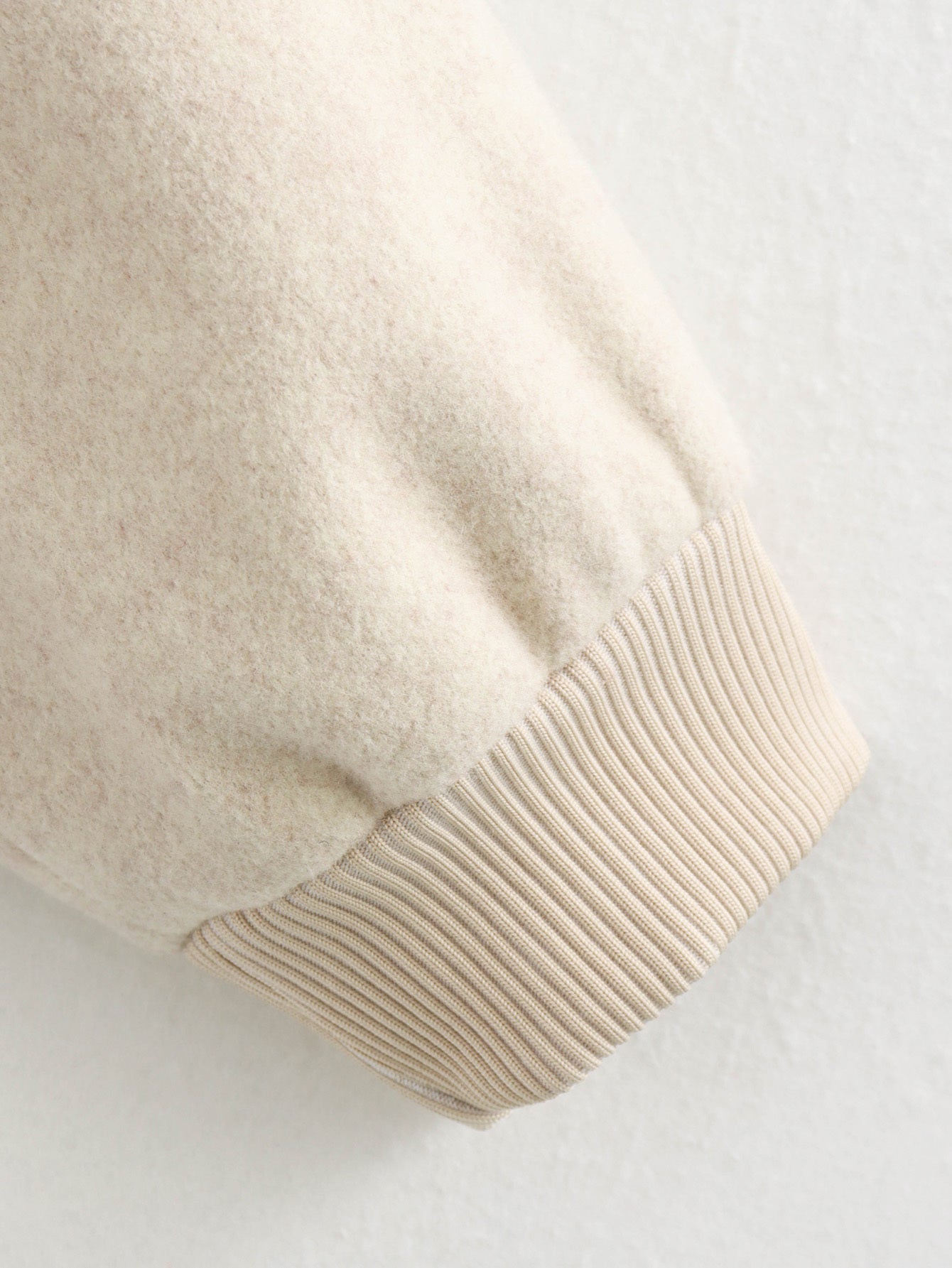 Women's short soft textured woolen jacket Coat