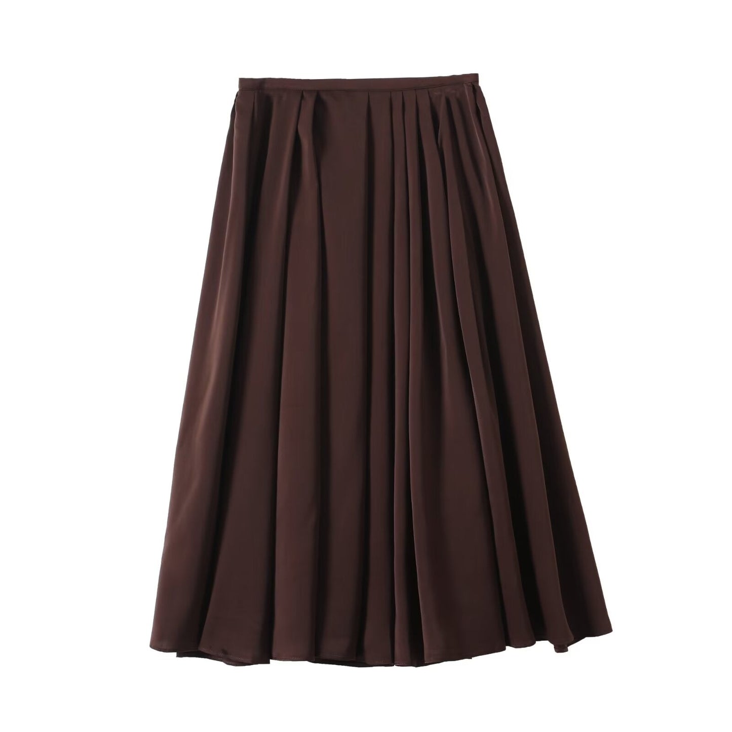 Women's new fashion loose versatile draped pleated MIDI skirt