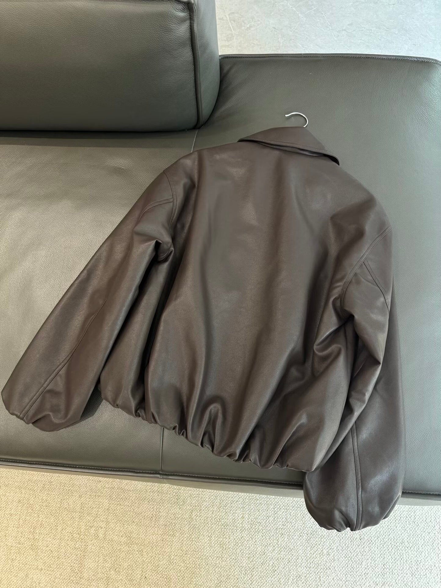 מעיל טייס דמוי עור דמוי עור חדש לנשים, אופנה מזדמן