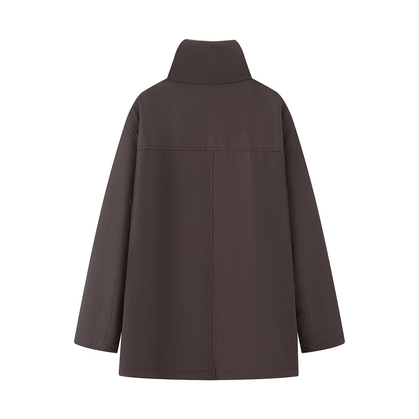 Women's thickened warm spliced lambswool Parkas Coat