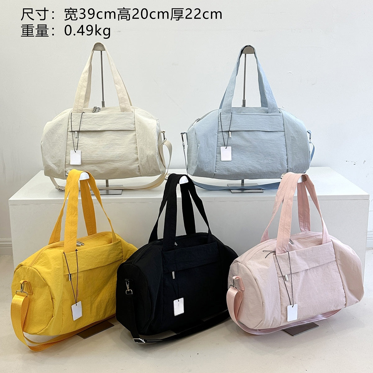 תיק נסיעות לנשים 2025 עמיד למים תיק כושר כתף תלוי גדול קיבולת