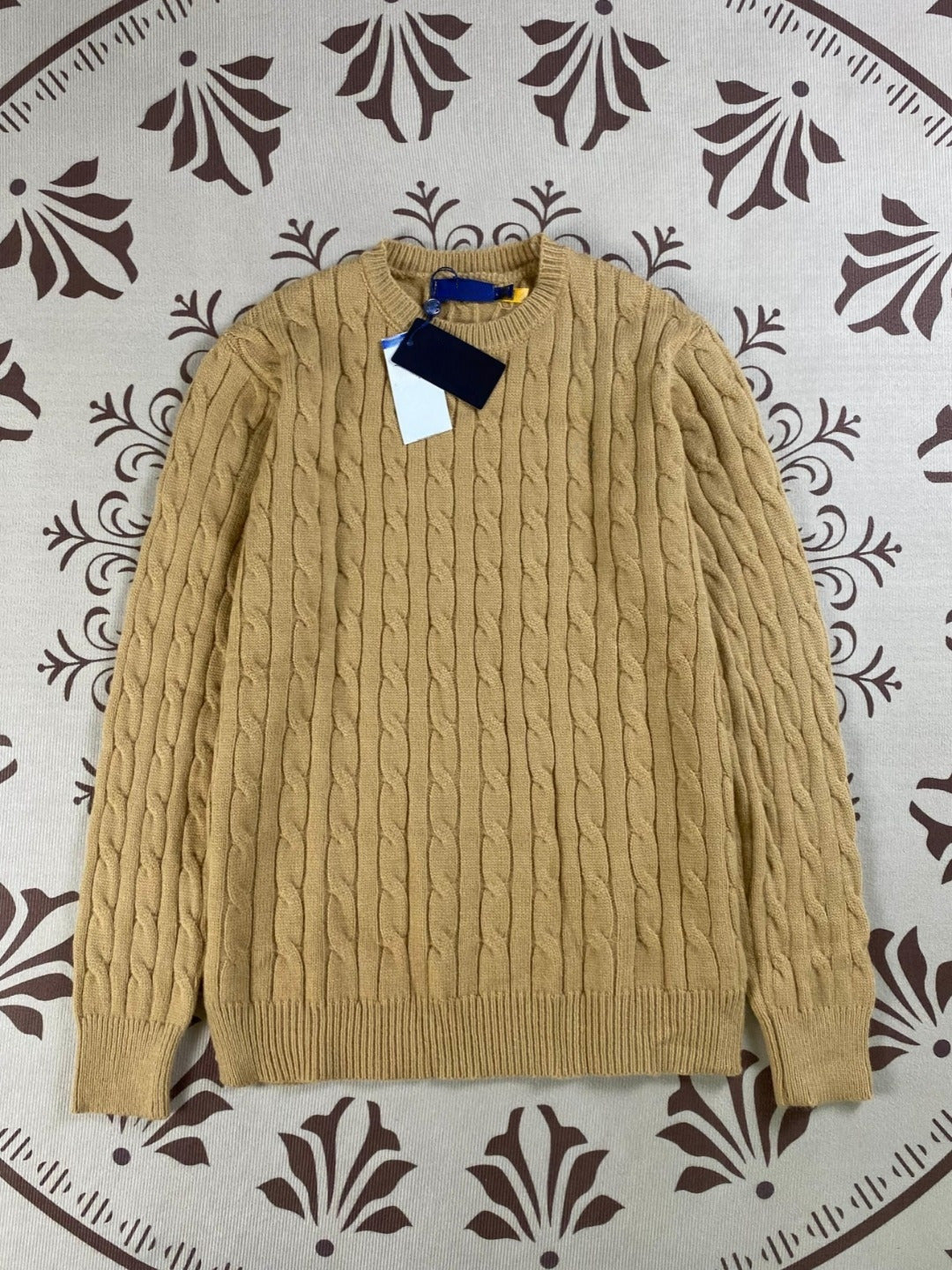 סוודר סרוג עם צווארון O לגברים ולנשים בסגנון ג'וקר