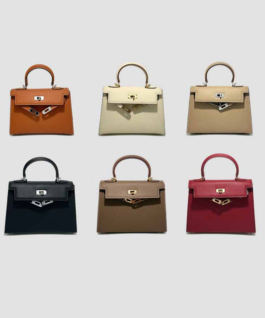 Women's New Temperament Joker Leather Palm Print Shoulder Messenger Bag Joker Portable Small Bag.