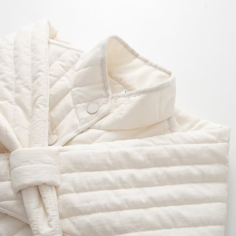 Women's winter New detachable scarf design stand collar cotton Coat