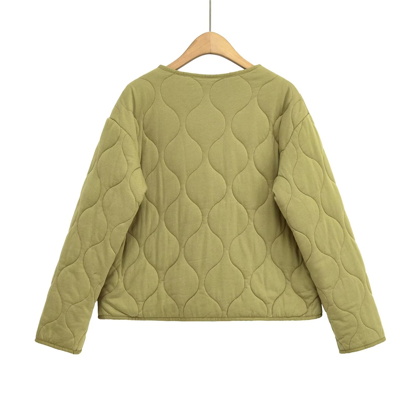 Women's loose single breasted warm cotton Coat
