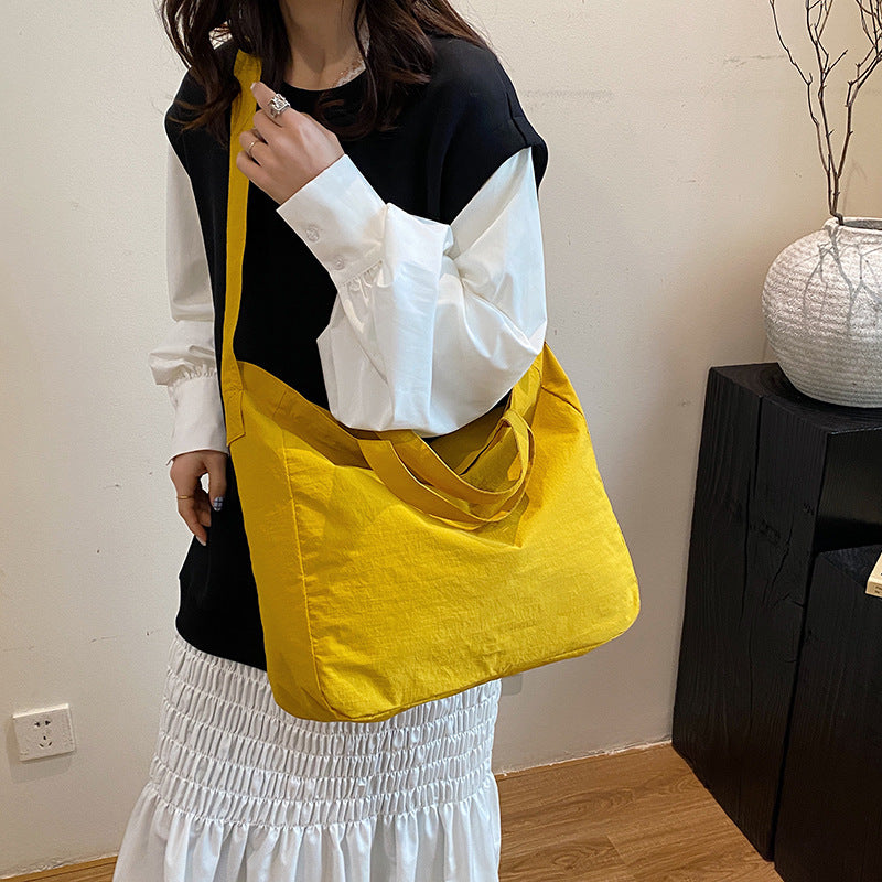 תיק בד נייד חדש לנשים עם כיס גדול פנאי ג'וקר כתף תלויה 