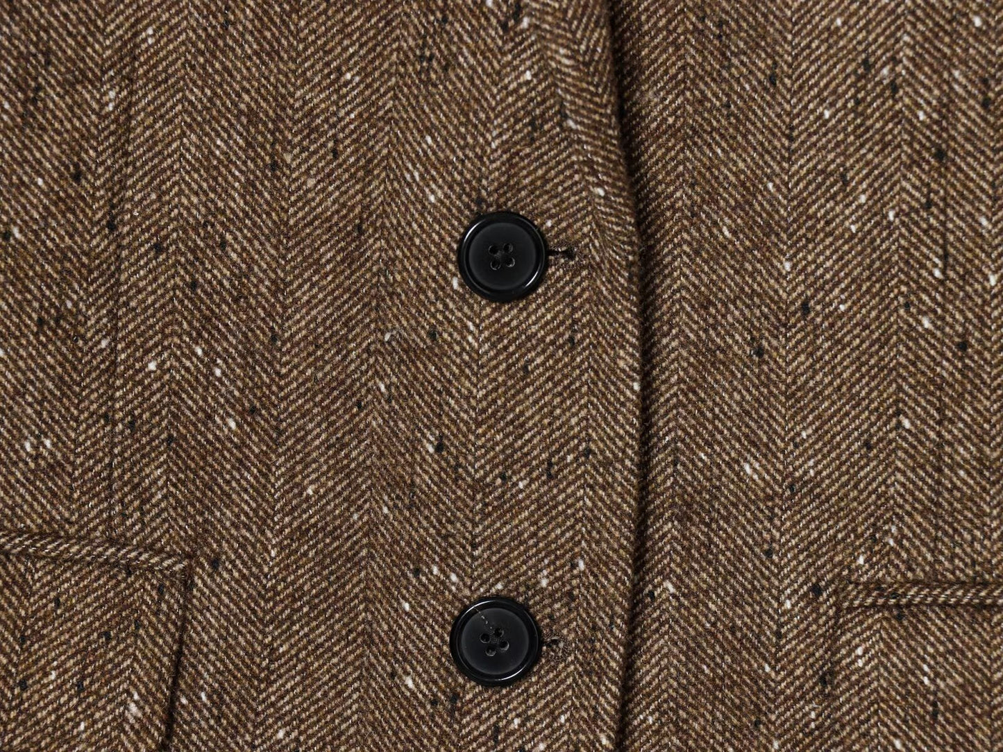 Women's loose blended herringbone diagonal Blazer Coat