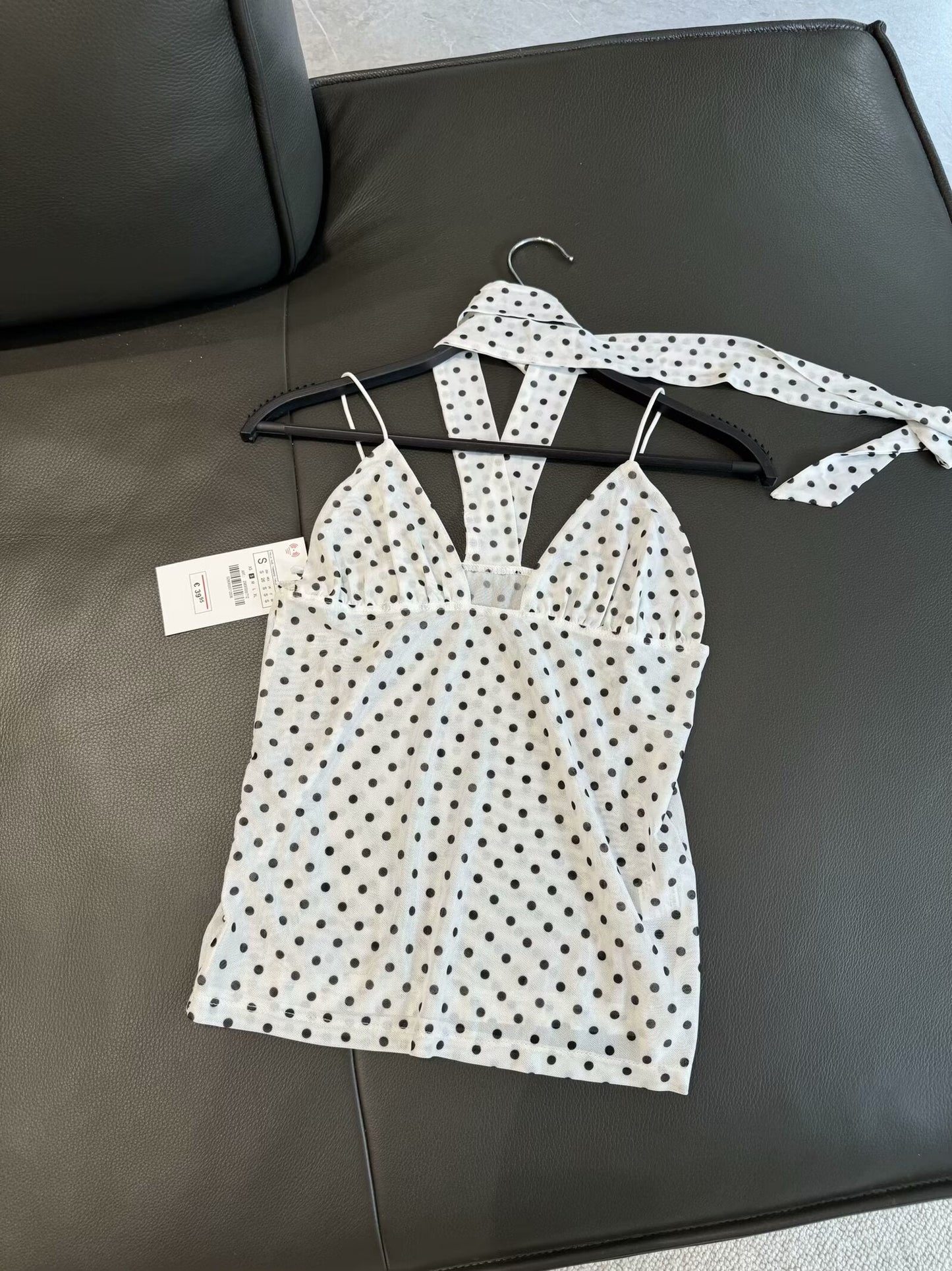 צעיף אופנה חדש לנשים לשנת 2025 עם הדפס נקודות