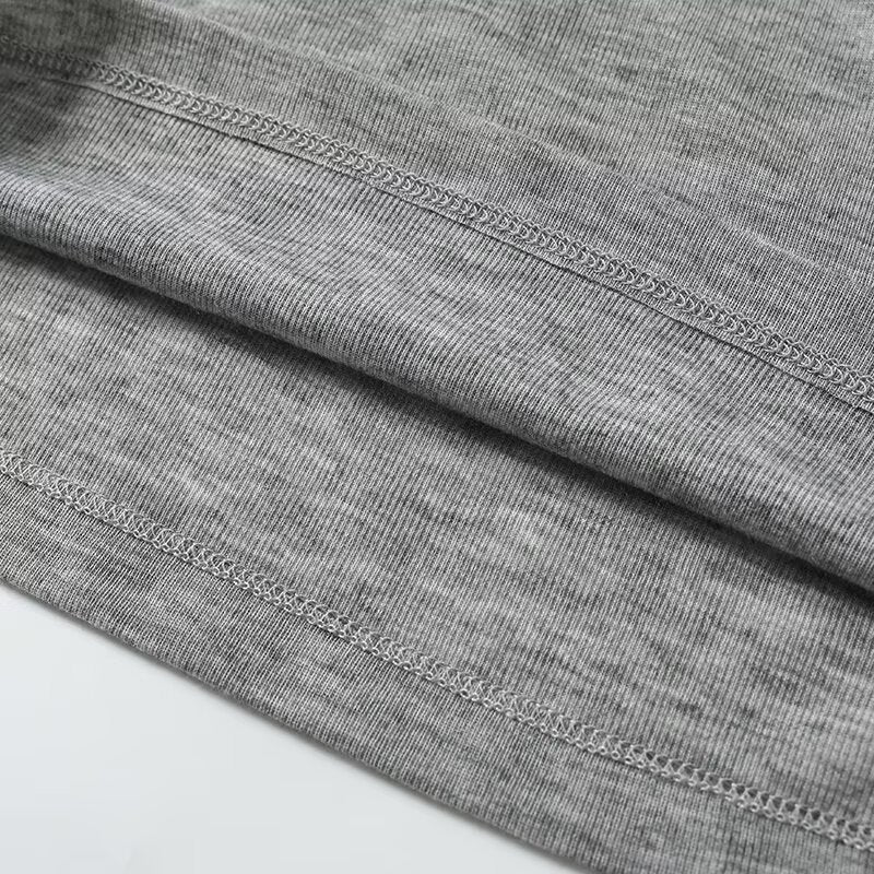 Women's New Fashion Basic Style Double Color Edge O Neck Short sleeved T-shirt