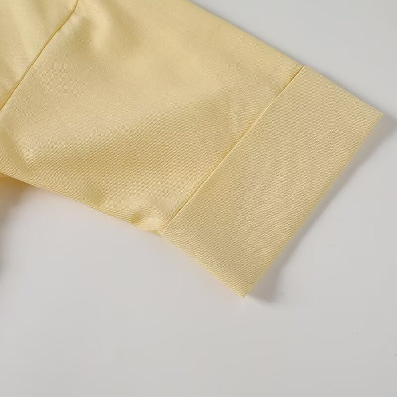 Women's 2025 new fashion loose linen blended button up shirt