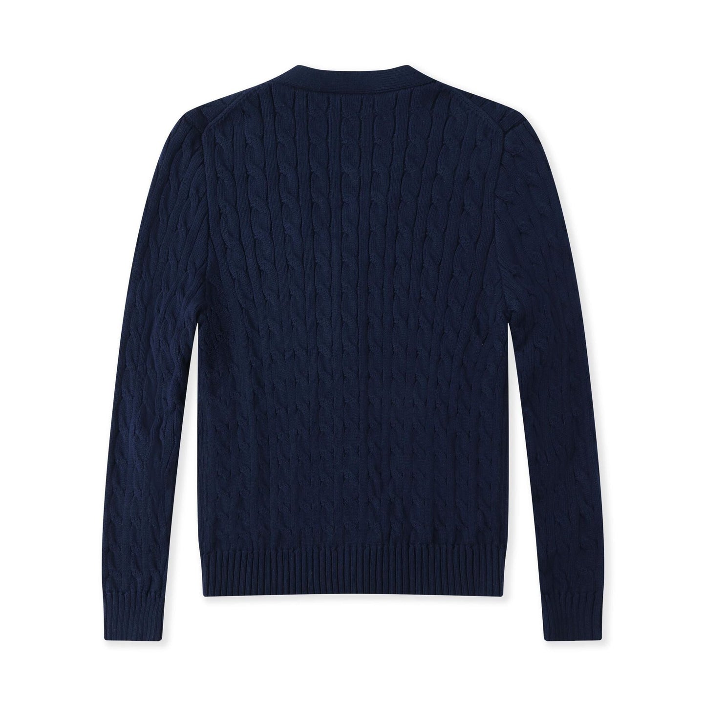 Women's New Sweater Cardigan Basic Classic Embroidered Polo Neck Slim Temperament Thin Coat