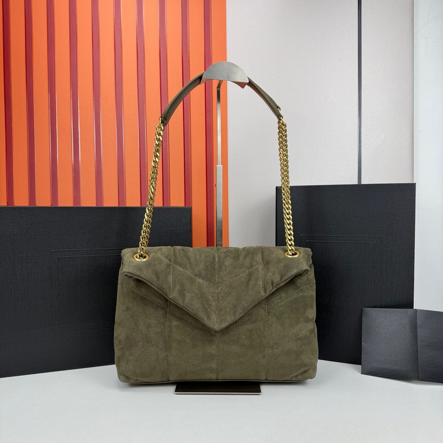 Women's New Joker Chain Scrubs Flip Design Shoulder Messenger Bag Cloud Bag