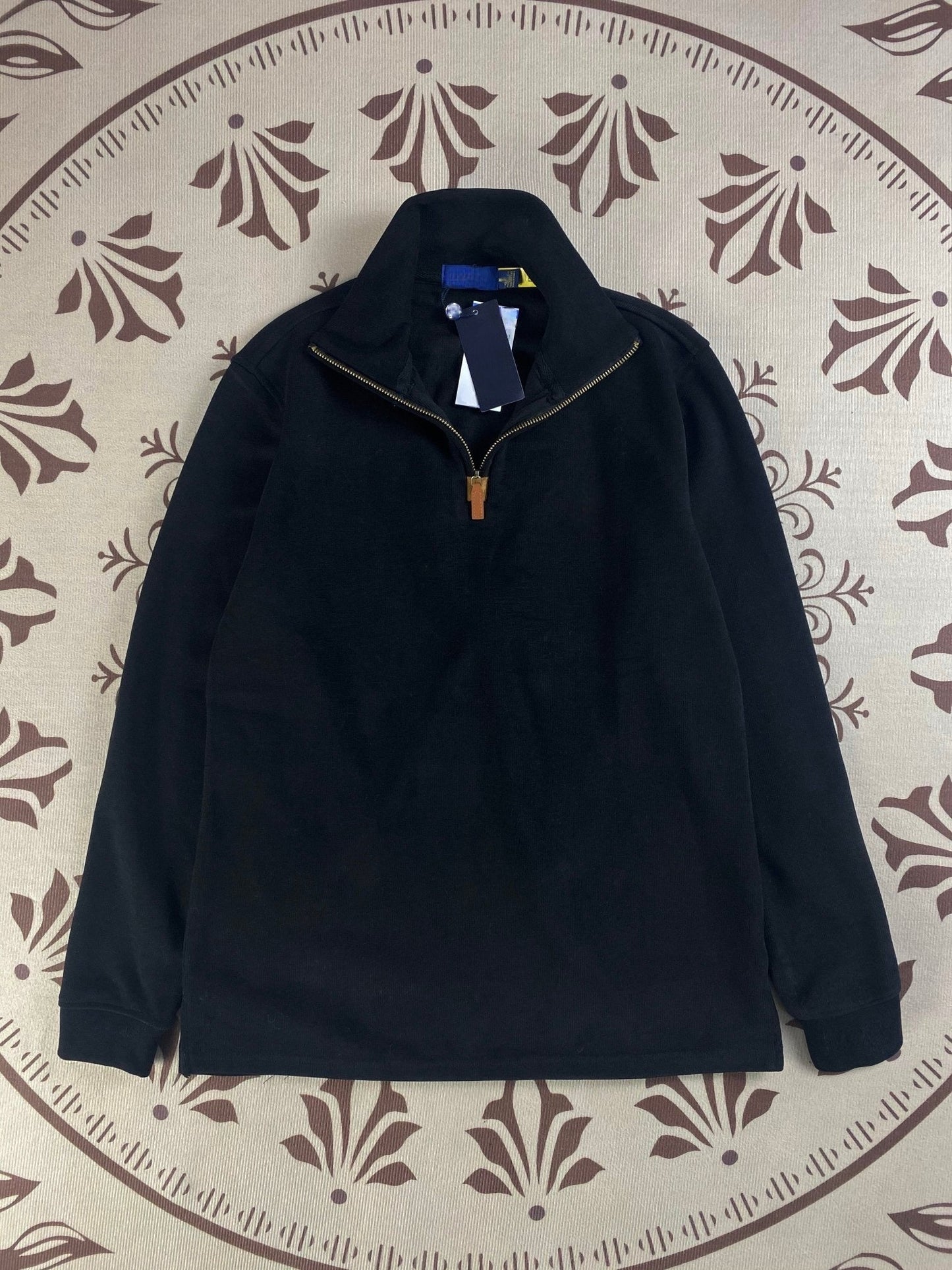 סוודר ג'וקר מיני מבד עם שרוולים ארוכים ורוכסן חצי לגברים ולנשים